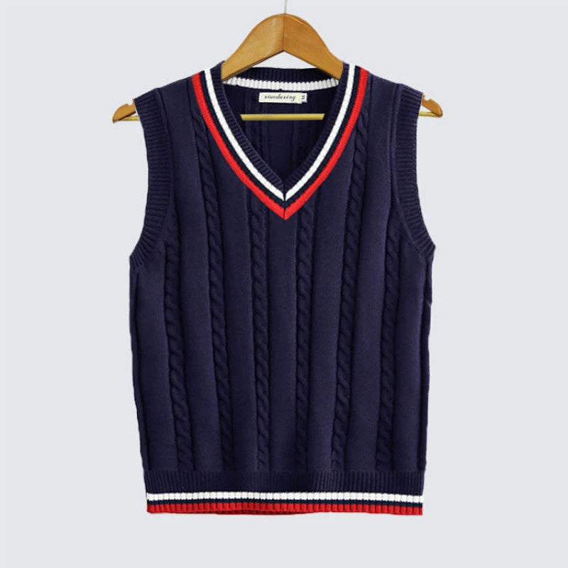 School Uniform Sweater Vest Performance Costume