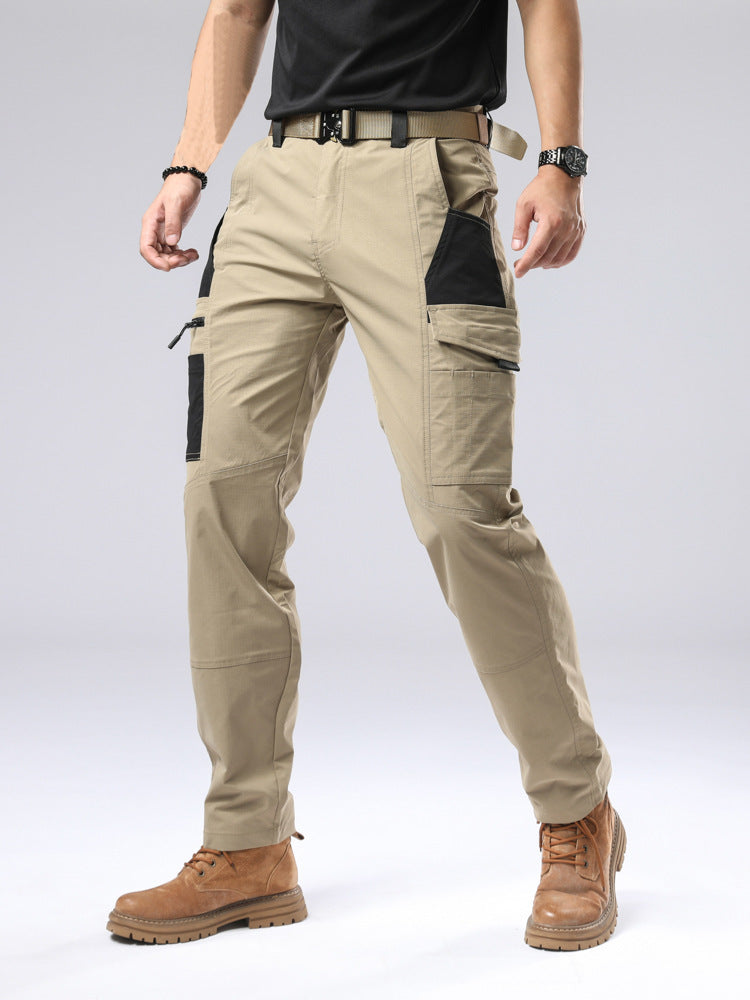Men's Outdoor Loose Casual Pants Overalls Windproof Waterproof