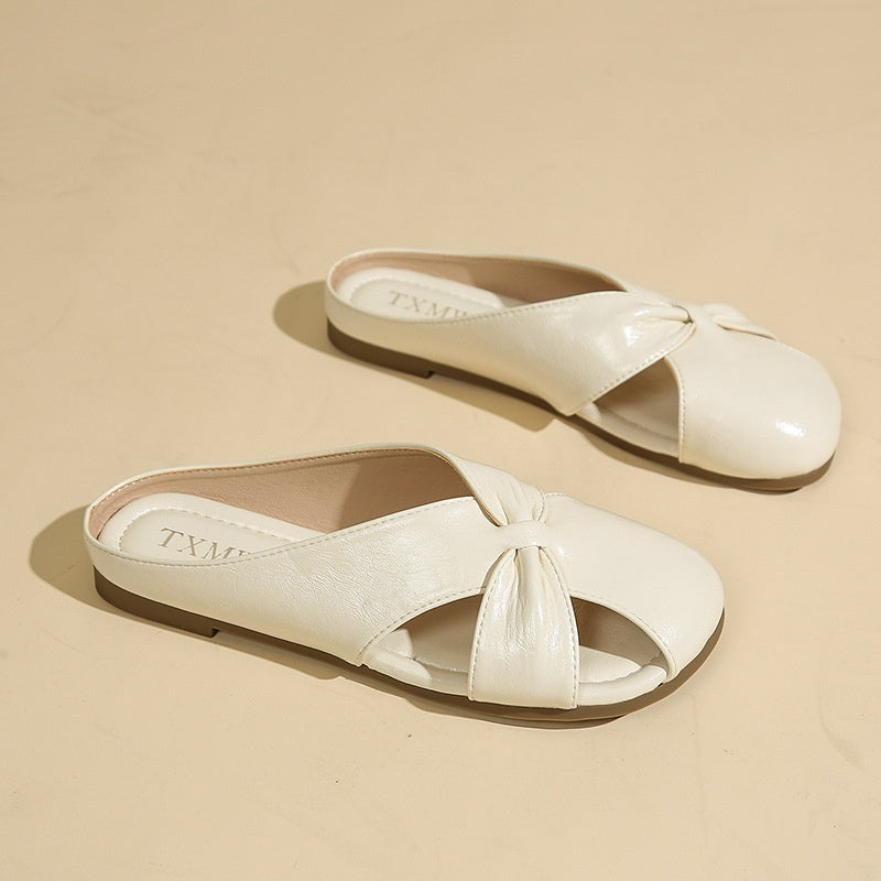 Women's Hollow-out Boken Half Slippers