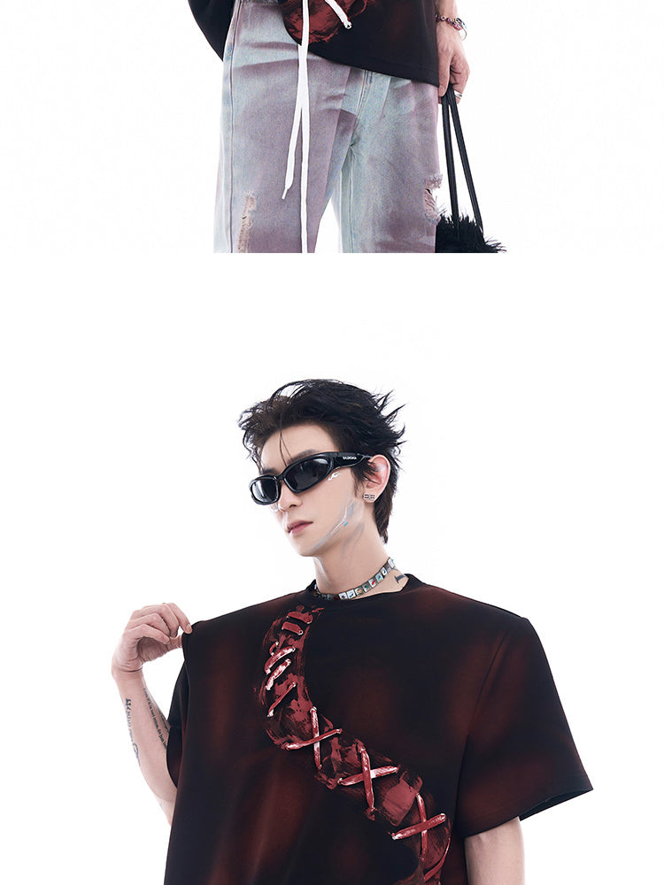 Couple Loose Fashion Brand On Clothes T-shirt