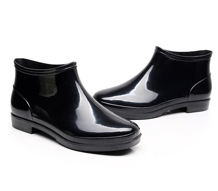 Men's Short Tube Plus Size Low-top Non-slip Rain Boots