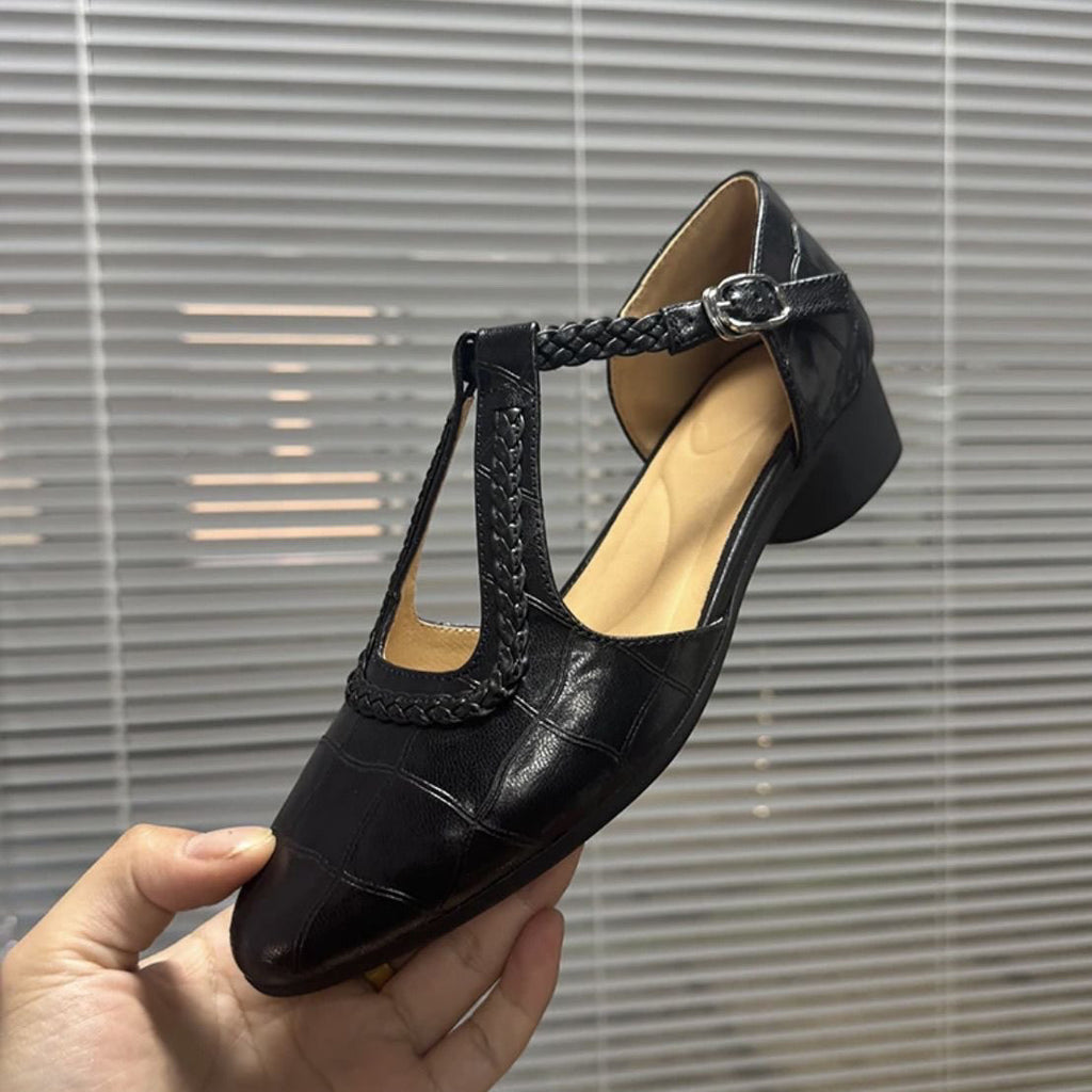 Chunky Heel Retro Fashion Comfortable Women's Sandals