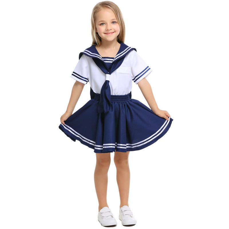 New Children's Navy Sailor School Uniform