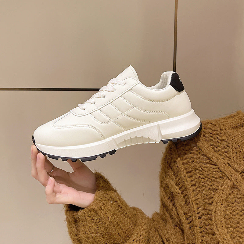 New Autumn Fashion Platform White Women's Shoes