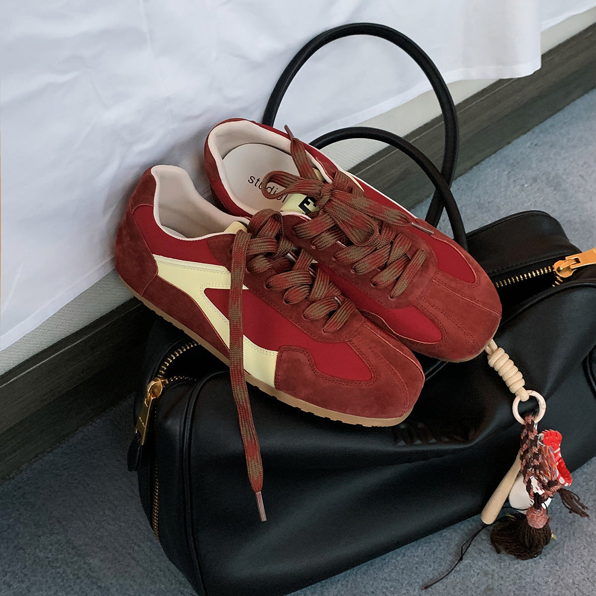 Genuine Leather Trend All-match Retro Casual Women's Shoes