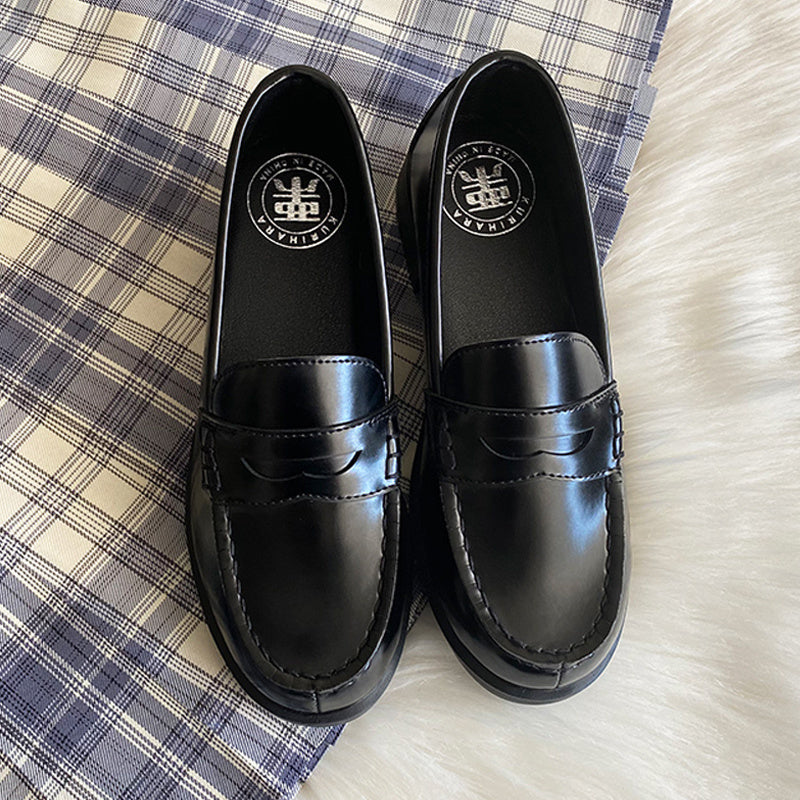 Leather Shoes Low-heel College Style Japanese Uniform Shoes Loafers