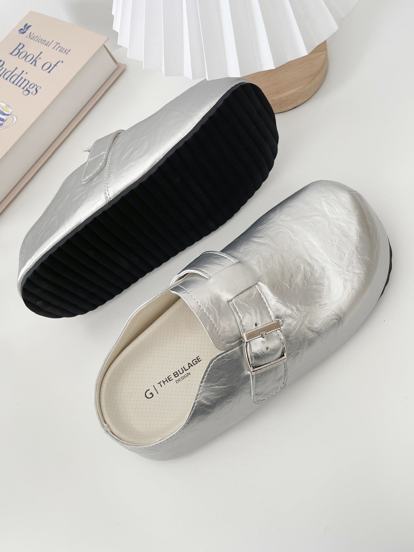 Flat Buckle Casual Sneakers Student All-matching Outer Wear Slippers