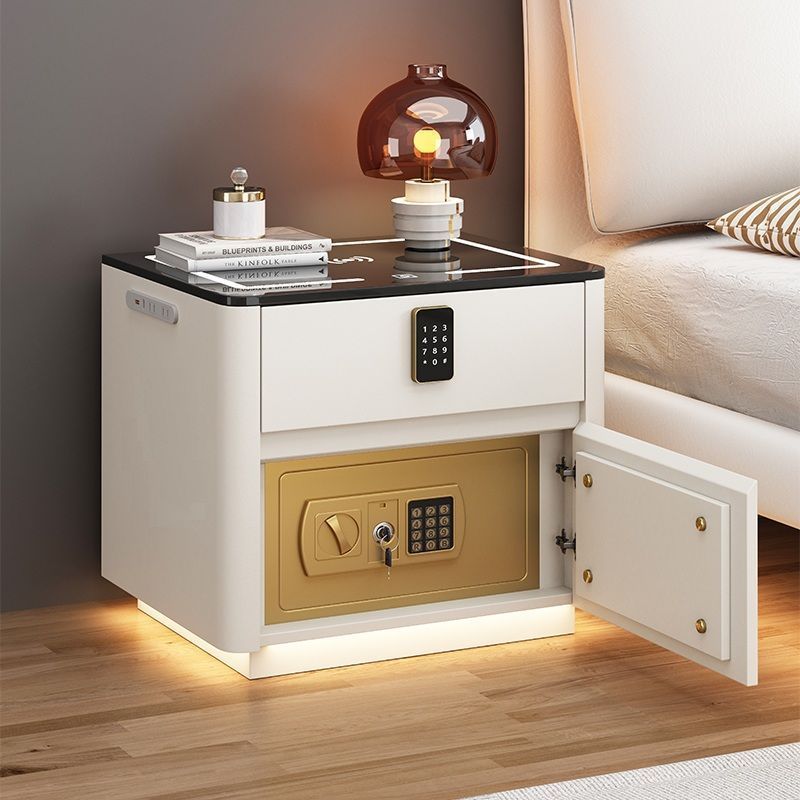 Home Bedroom Multi-functional Smart Safe Bedside Table Wireless Integrated Charging Safe