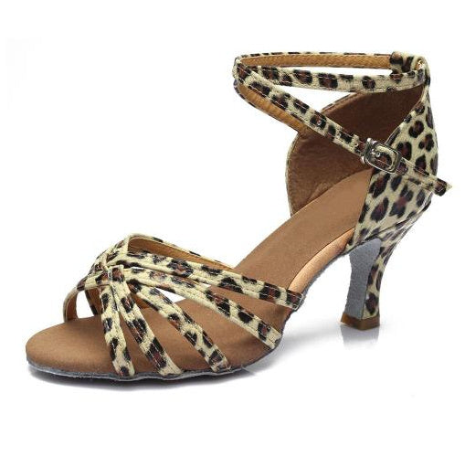 Indoor Satin Latin Dance Shoes