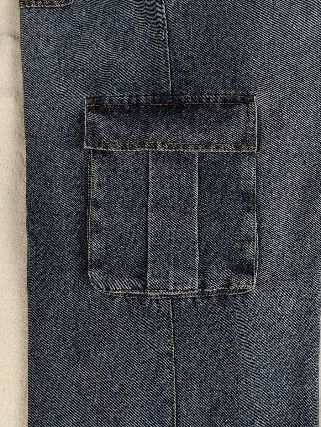 Light Blue Jeans Elastic Ankle Banded Pants