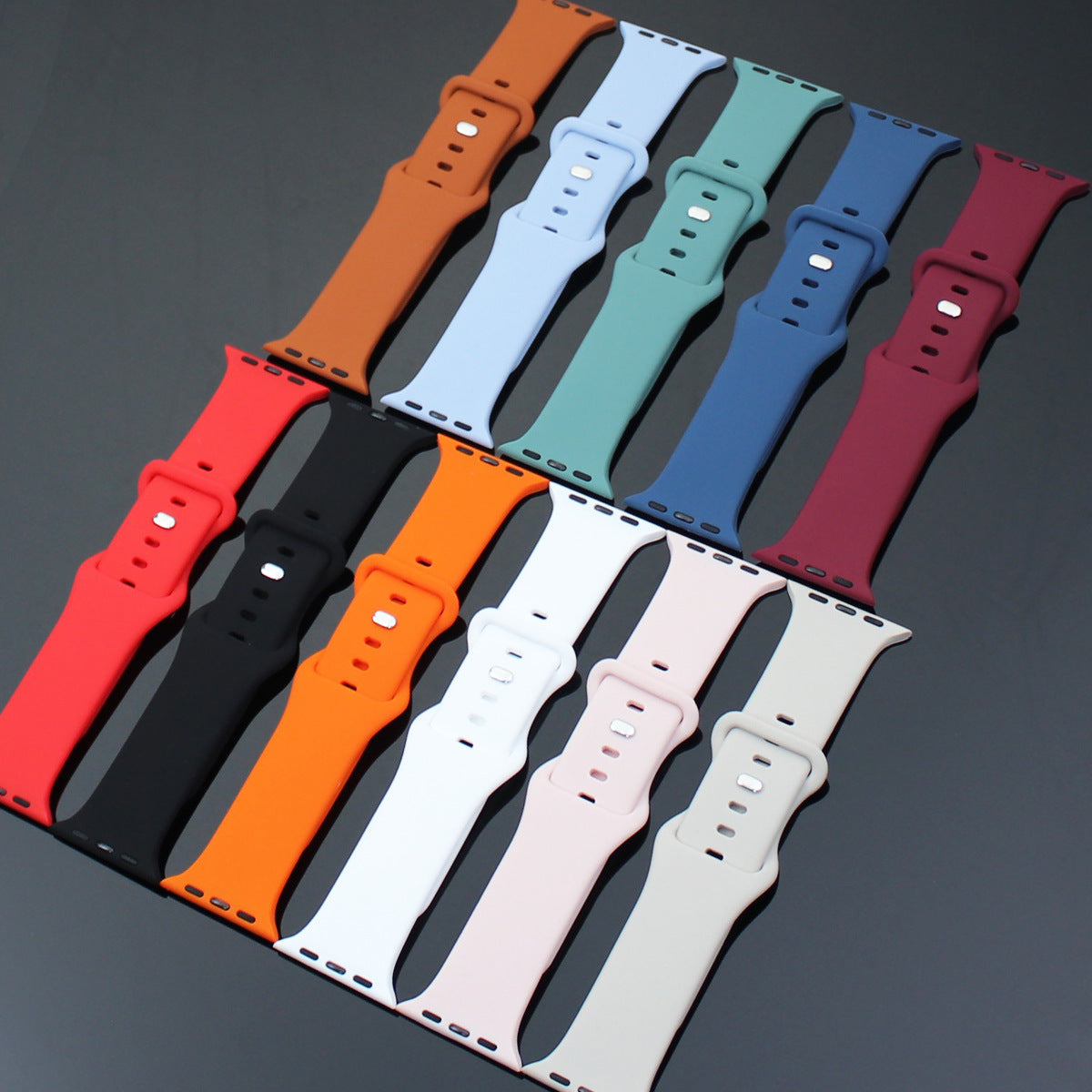 Solid Color Silicone Strap Butterfly Horoscope Buckle Monochrome Silicone