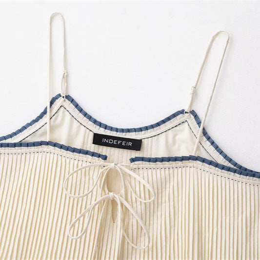 Spring New European And American Sexy Design Sense Niche Versatile Women's Vest Tank Top