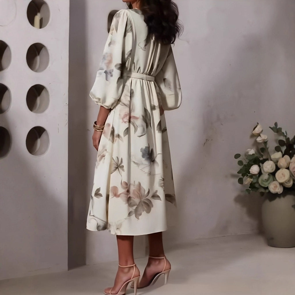 Fashionable Elegant Lantern Sleeve Dress For Women