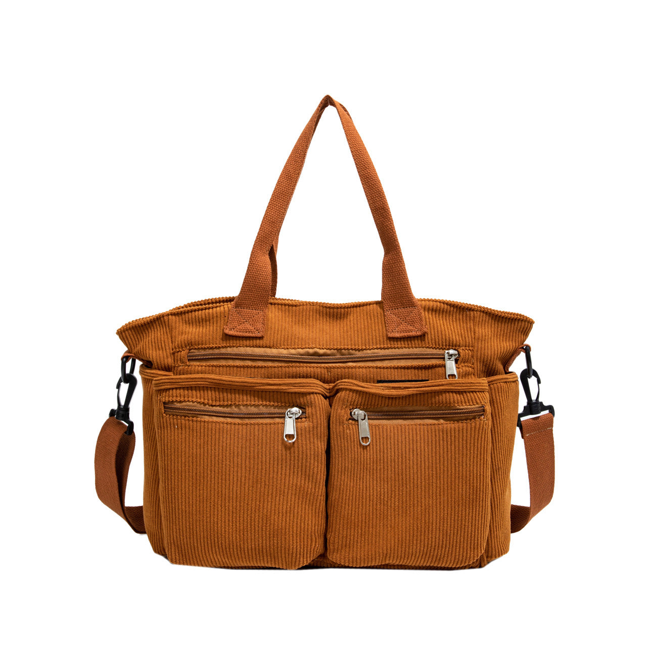 Korean Style Simple Large Capacity Fashion Corduroy Shoulder Bag