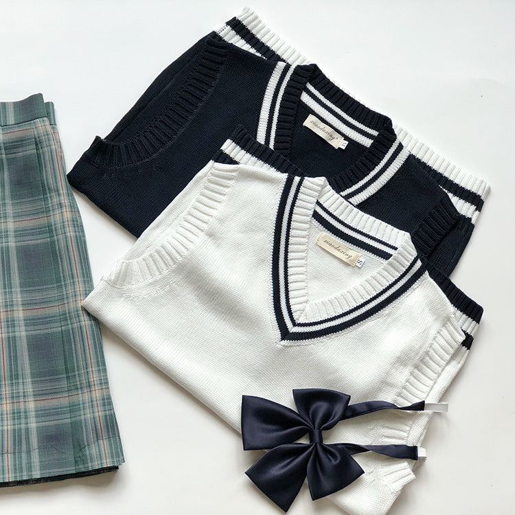 School Uniform Sweater Vest Performance Costume