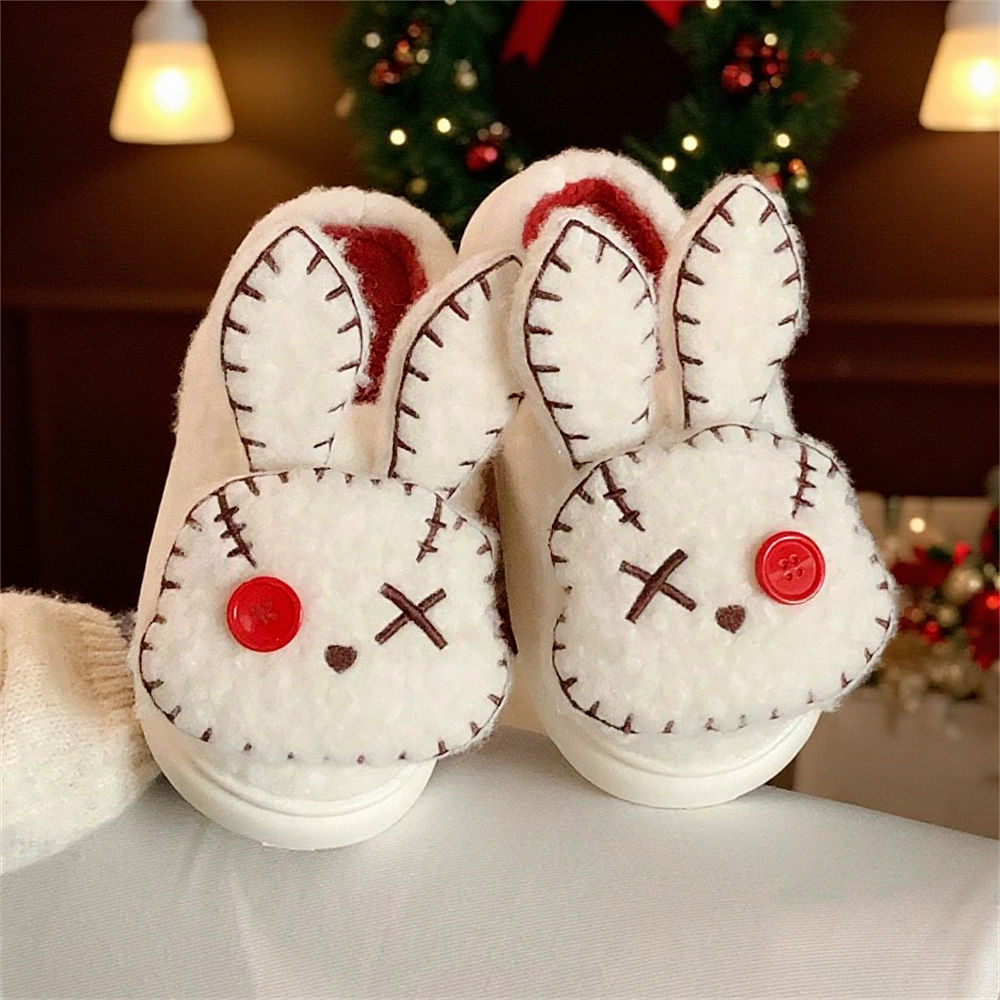 Women's Fashion Villain Rabbit Pirate Personality Cotton Slippers