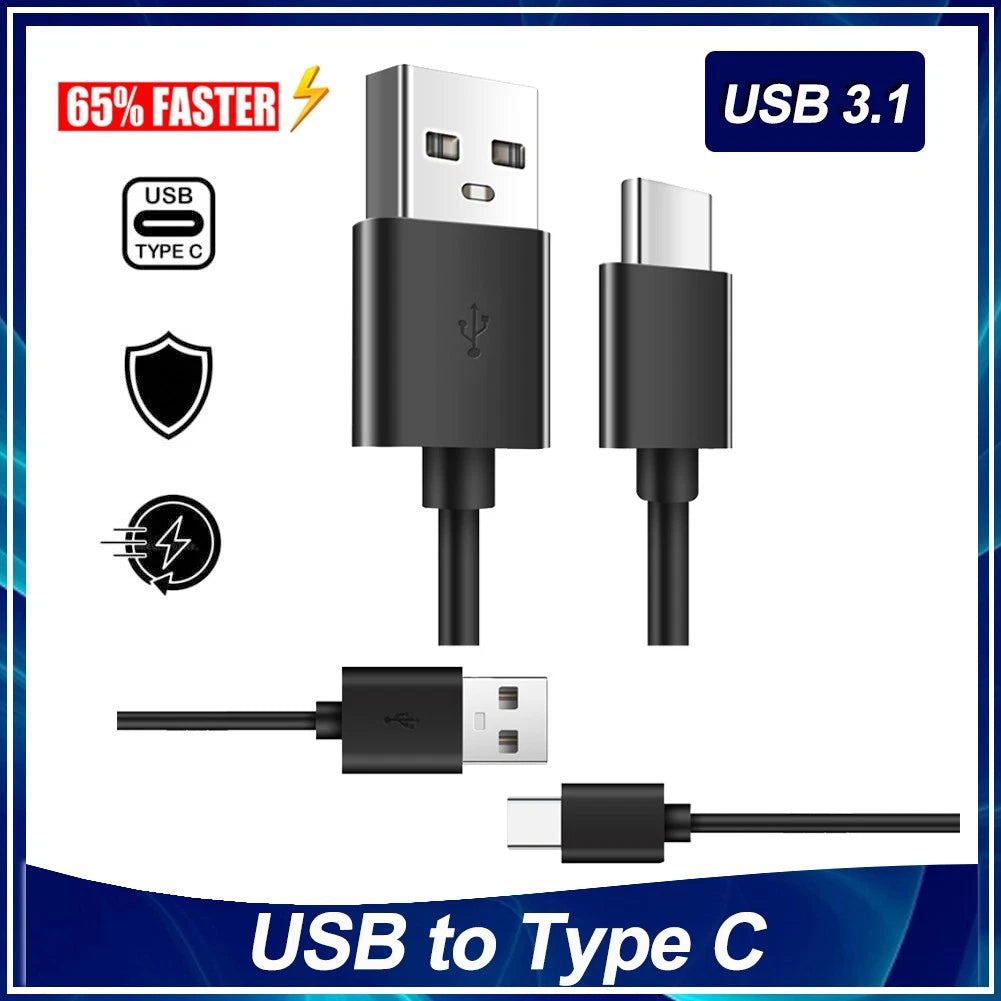 USB to Type C Charger Cable Fast Charging Lead Data Cord for Samsung 1M
