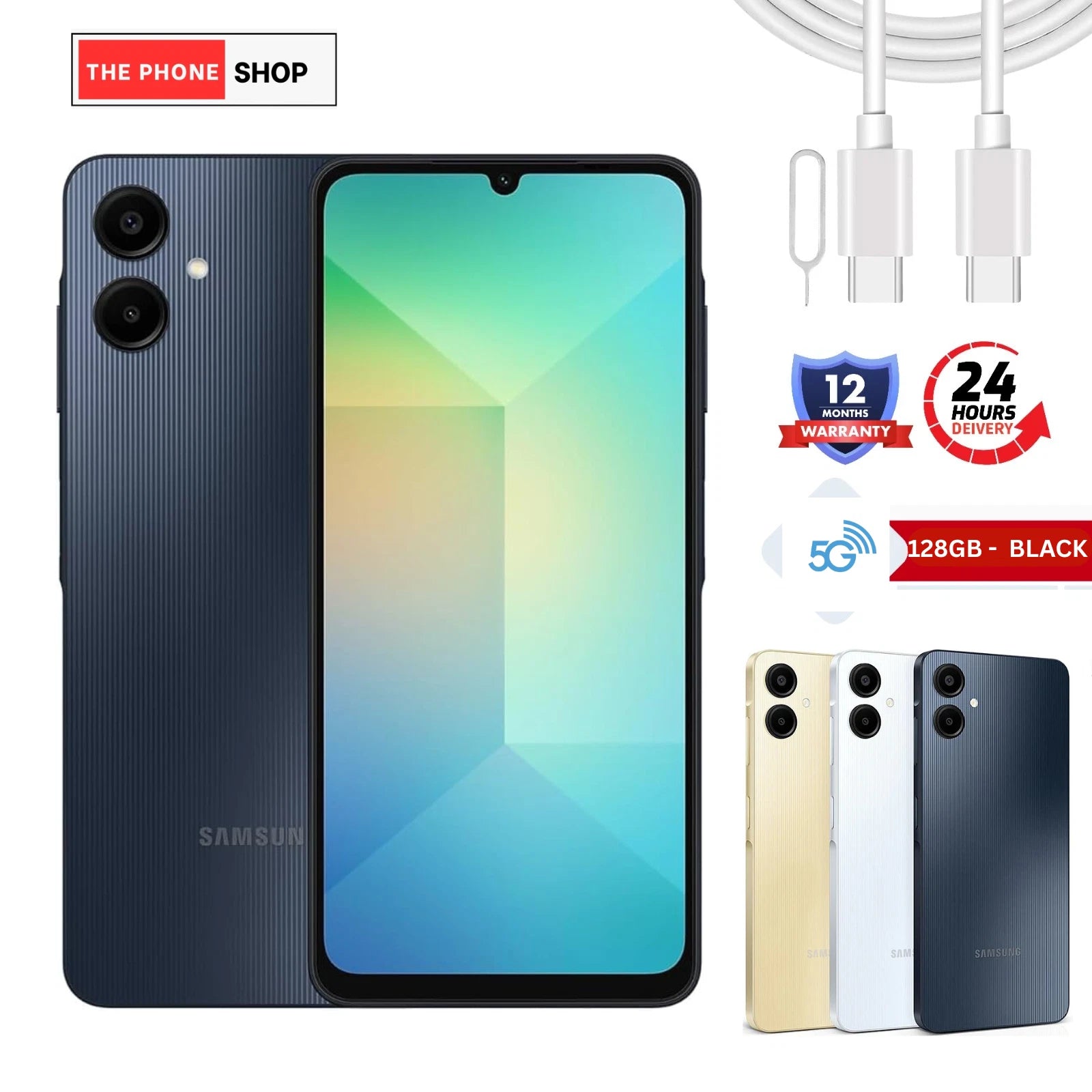 Samsung Galaxy A06 5G 128GB Unlocked Dual Sim Smartphone Brand New Sealed Box UK