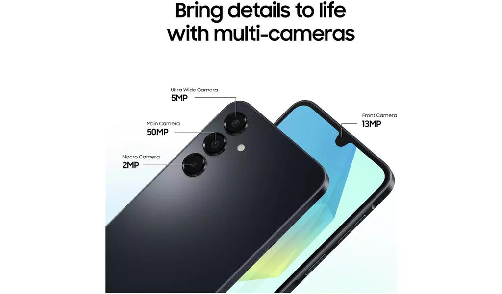 New Samsung Galaxy A16 Smartphone 128GB Unlocked 4G Dual Sim Black Sim Free